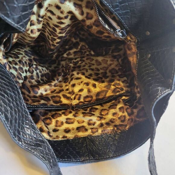 Jessica Simpson Black Slouchy Hobo Shoulder Bag - Picture 7 of 8